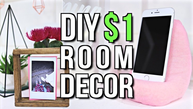 DIY $1 ROOM DECOR! Tumblr Inspired 2017