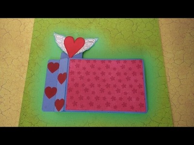 #DIY Art and #Crafts : #howto make Flying Heart Wiper Card