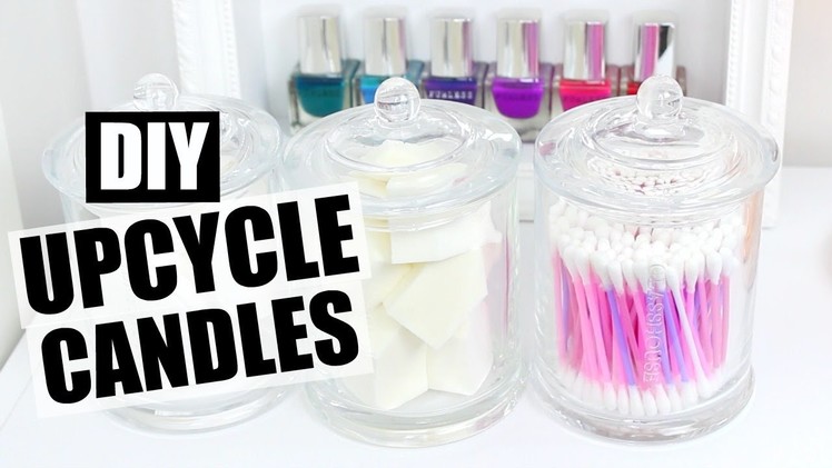 DIY Candle Jar Organisation & Upcycling!