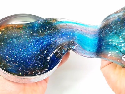 DIY Clear Galaxy Putty | Make Colors Glitter Slime Putty! Borax Slime - MonsterKids