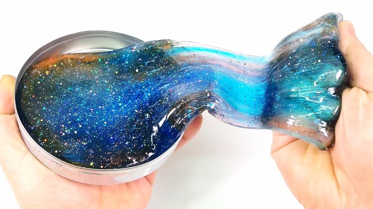 DIY Clear Galaxy Putty | Make Colors Glitter Slime Putty! Borax Slime - MonsterKids