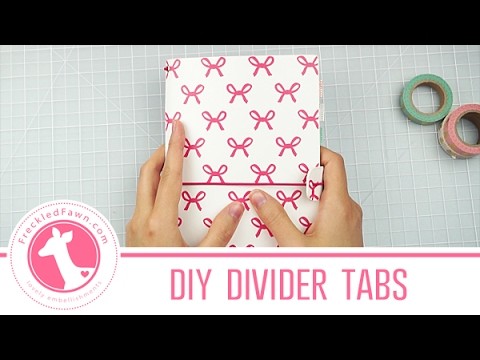 DIY Divider Tabs for Traveler's Notebook | Freckled Fawn Washi Wednesday #4