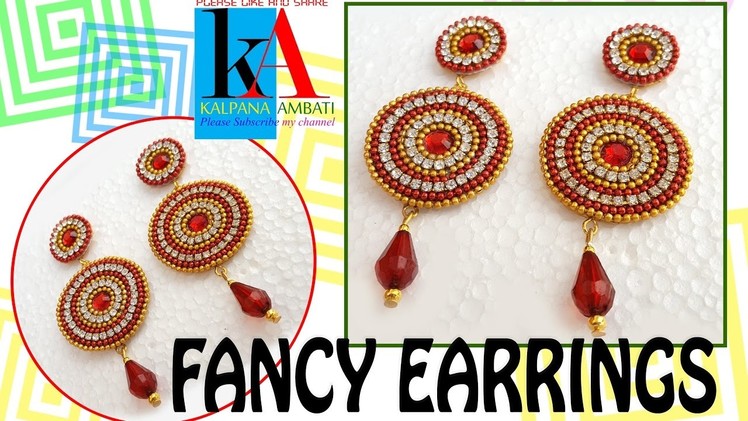 DIY - how to make paper earrings - made out of paper - tutorials