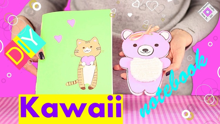 DIY Kawaii Notebooks-How To Make Kawaii Notebook ( Tutorial )