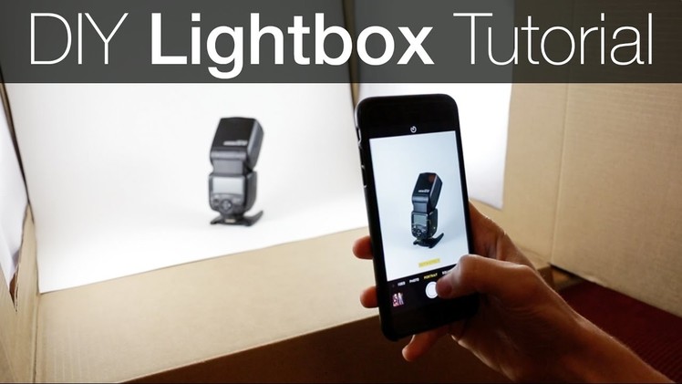 DIY Light Box Photography Tutorial - How to make a Lightbox