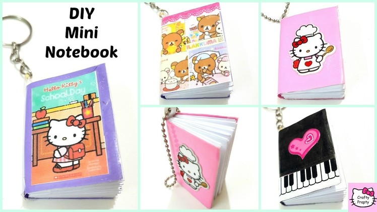 DIY Mini Notebooks.DIY Miniature books.Diy Mini Notebook Keychain