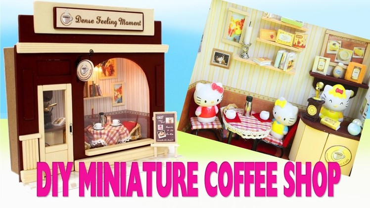????DIY  Miniature European Coffee Shop Dollhouse Tutorial - 5 Minute Video - simplekidscrafts