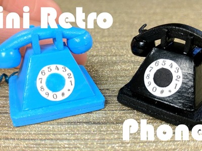 DIY Miniature Old Fashioned Retro Phone
