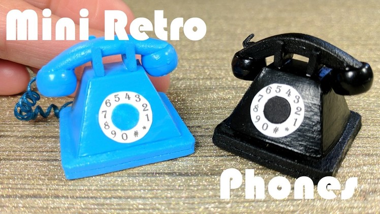 DIY Miniature Old Fashioned Retro Phone