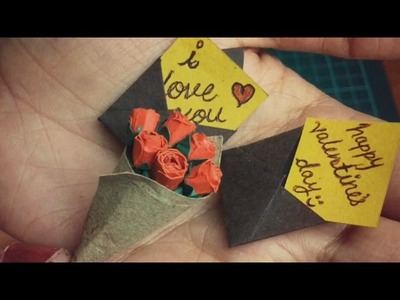 DIY Miniature Roses and Envelope | How To Craft - Anushree's Craft TV