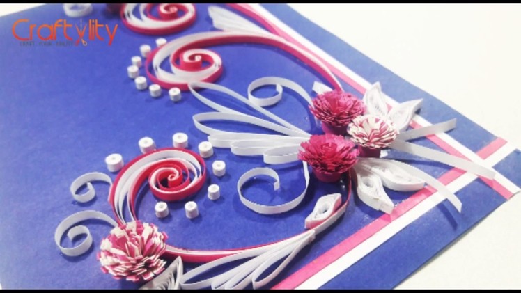 DIY Paper Quilling Cards Tutorial: How to make Paper Quilling Greeting Card Ideas