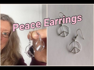 DIY Peace Sign Earrings