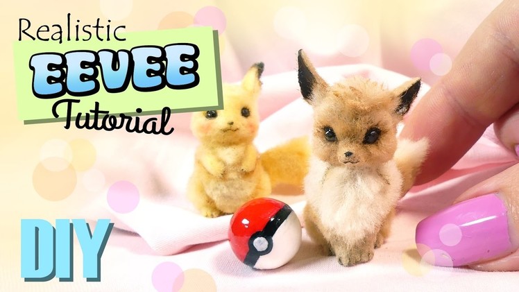 DIY Pet Eevee Tutorial. Miniature Pokemon