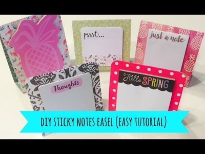 DIY Sticky Notes Easel (easy tutorial)