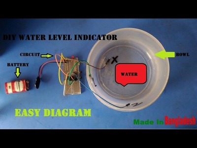 DIY Water level indicator & Touch Switch in one video . Easy circuit hack !!!