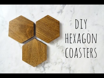 DIY Wood Hexagon Coasters