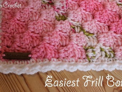 Easiest Crochet Border Ever! Simple Frills