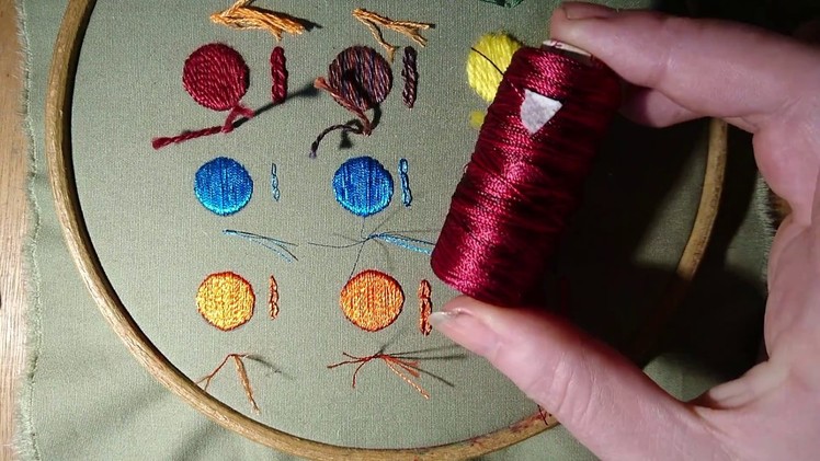 Embroidery Basics 4 - Threads Beginner Craft Jitsu. What Thread Should I Use? Online Class