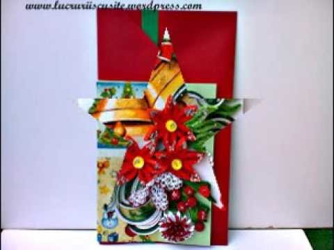 Felicitari quilling de Craciun--Christmas quilling cards