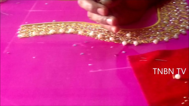 Hand embroidery tutorial for beginners,zardozi embroidery diy ,mirror work tutorial for beginners