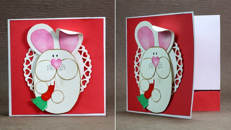 Homemade Easter Card - DIY Easter Bunny Card