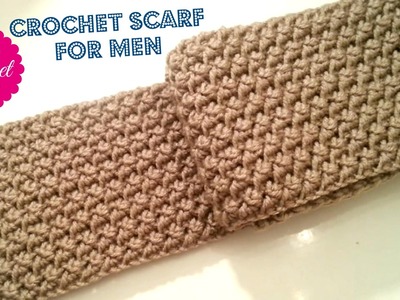 ☕ How to Crochet a Scarf for Men #1 Easy for Beginners I The Crochet Shop Exclusive Free tutorials