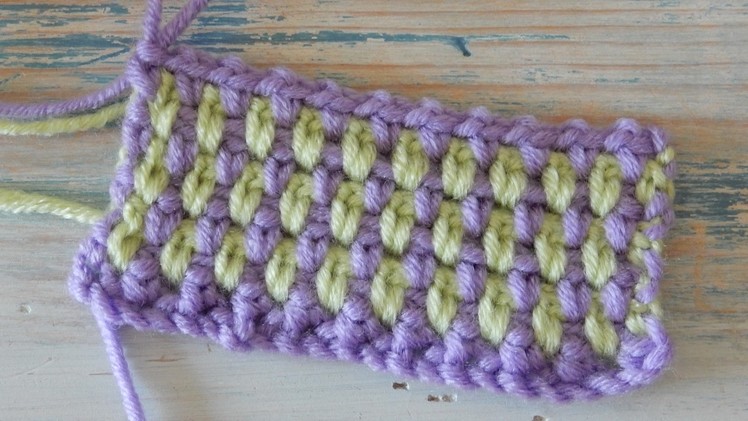 How to Crochet the Woven Stitch. Moss Stitch. Granite Stitch