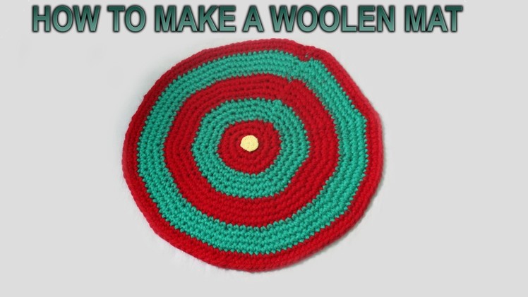 How to make a Woolen Mat with Crochet. Simple Crochet Mat - By Arti Singh