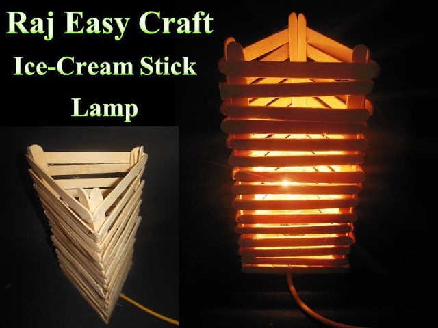 How to make new Ice Criam stick Lamp making.raj easy craft