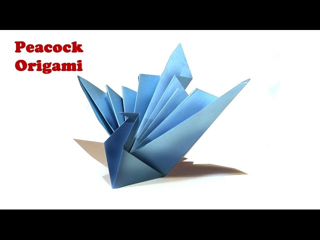 How to make simple peacock paper craft origami