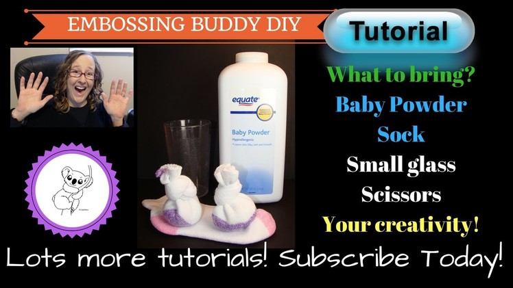 How to make your own Embossing Buddy! DIY Embossing Buddy TUTORIAL
