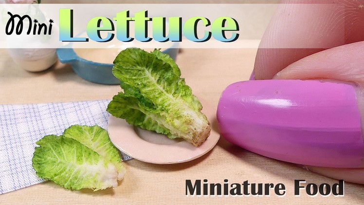 How To Miniature Lettuce Tutorial. DIY Miniature Food. SugarCharmShop