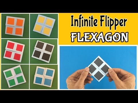 INFINITE FLIPPER | FLEXAGON - DIY Tutorial by Paper Folds #714