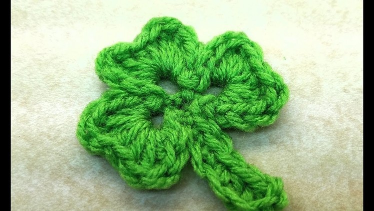 Learn How To #Crochet Shamrock Three leaf Clover St. Patricks Day TUTORIAL #369