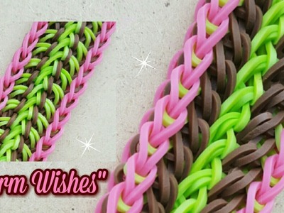 New "Warm Wishes" Rainbow Loom Bracelet.How To Tutorial