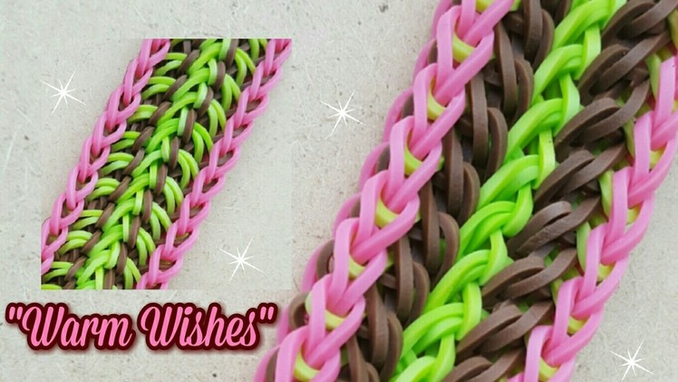 New "Warm Wishes" Rainbow Loom Bracelet.How To Tutorial