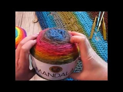 Pine Notes~ Crochet~ New Yarn! Review of Mandala yarn by Lion Brand