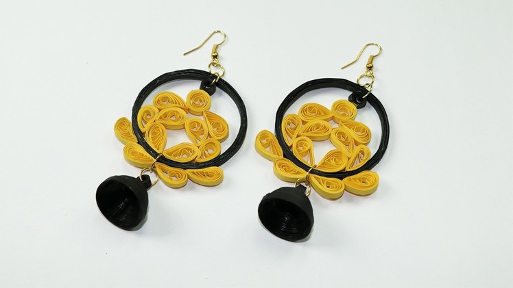 Quilling Earrings - DIY Quilling Matching Jhumkas, Super Easy and Cheap