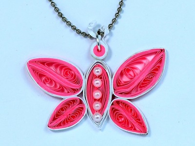 Quilling Jewelry - DIY Necklace from Paper Quilling Step by Step