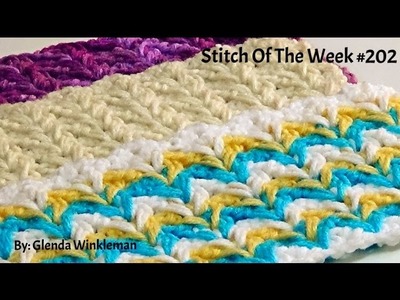 Stitch Of The Week - Crochet Herringbone Stitch