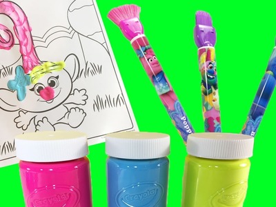 Trolls Baby Poppy Crayola Deluxe Washable Paint Kit Kids Craft Fun Activity