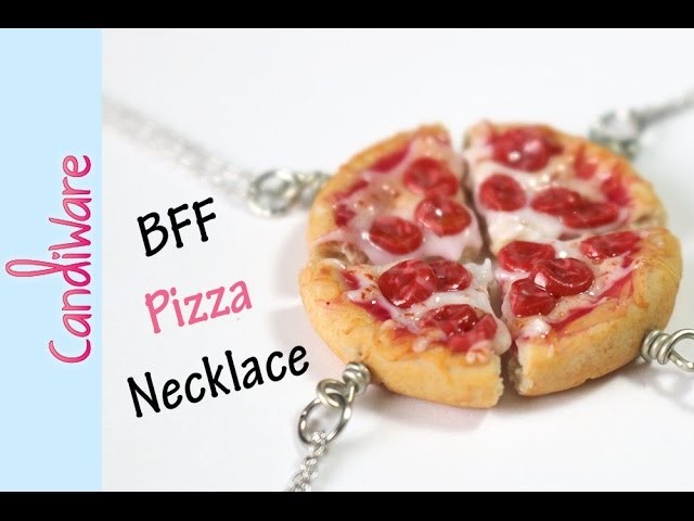 Tutorial: DIY Friendship Pizza Necklace - FIMO, Polymer Clay ????