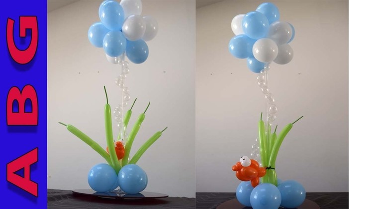 Under the sea theme Balloon centerpiece party decorations How to DIY Tutorial