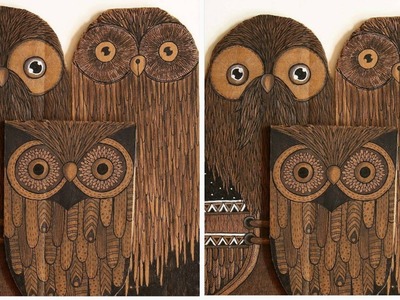 Upcycled Owl From Discarded Cardboard || DIY crafts ||Craft Ideas || Art And Craft Ideas