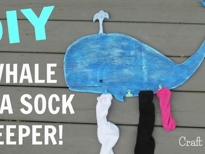 Whale Sock Holder | DIY Project | Craft Klatch | Woodworking | Beach Decor | How To