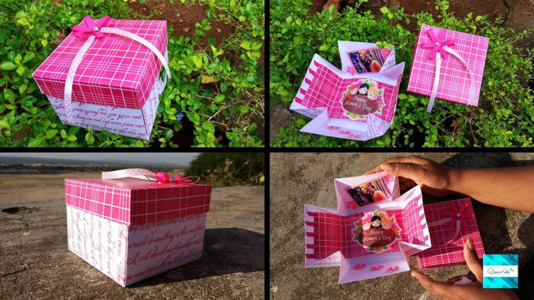 Women's Day | Mini Explosion Box | Craft Ideas | handmade card