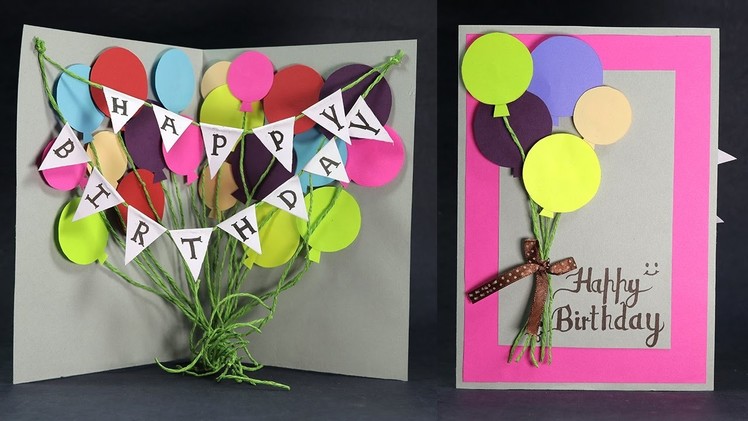 DIY Birthday Card - How to Make Balloon Bash Birthday Card Step by Step