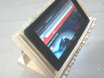 DIY: How to make tablet.smart phone holder using popsicle sticks
