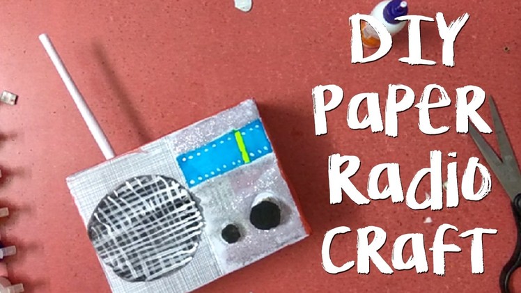DIY Radio Paper Craft for kids, How to make paper craft RADIO in 5 minutes, paper radio step by step