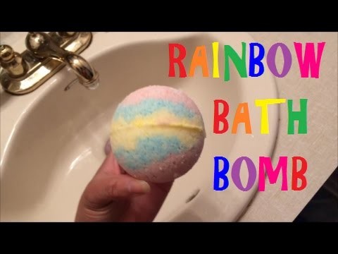 DIY Rainbow Bath Bomb